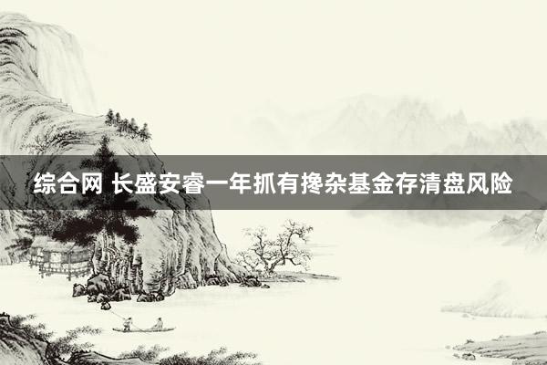 综合网 长盛安睿一年抓有搀杂基金存清盘风险