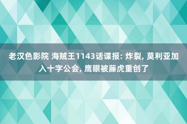老汉色影院 海贼王1143话谍报: 炸裂， 莫利亚加入十字公会， 鹰眼被藤虎重创了
