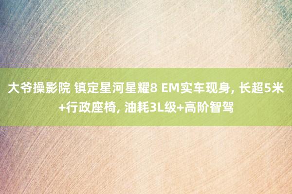 大爷操影院 镇定星河星耀8 EM实车现身， 长超5米+行政座椅， 油耗3L级+高阶智驾