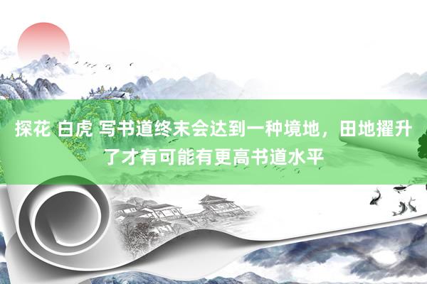 探花 白虎 写书道终末会达到一种境地，田地擢升了才有可能有更高书道水平
